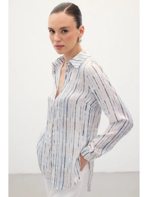 Desenli Klasik Gömlek - Siyah