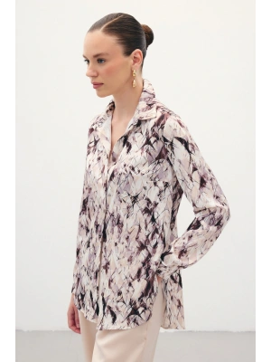 Klasik Desenli Gömlek - Kahve