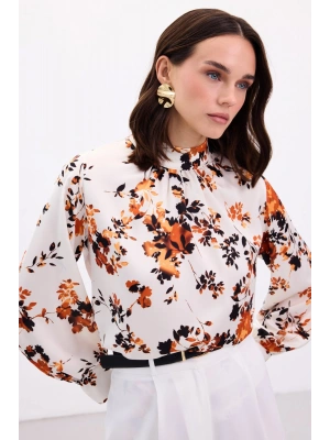 Dik Yaka Bluz - Oranj