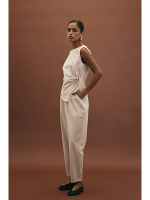 Lena Havuç Pantolon - Taş