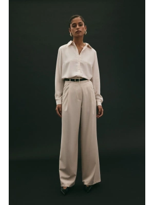 Lena Palazzo Pantolon - Taş