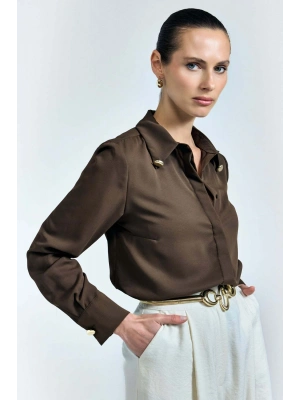 Lucy Gömlek - Kahve