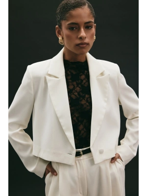 Luna Kısa Ceket - Ekru