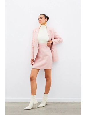 Mini Boy Tüvit Etek - Pembe