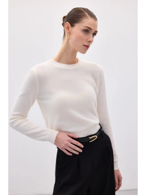 Sakallı Kol Triko - Ekru