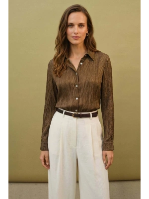 Salaş Gömlek - Kahve