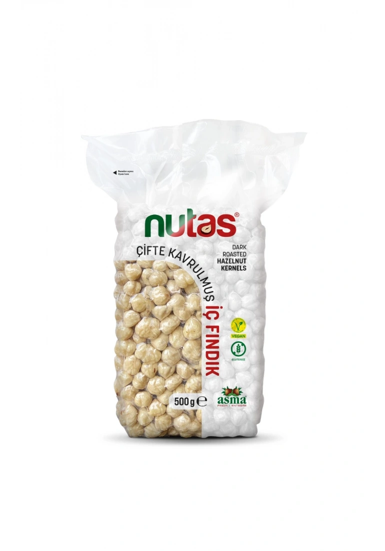 Nutas Çifte Kavrulmuş İç Fındık - 500g Vakum Paket