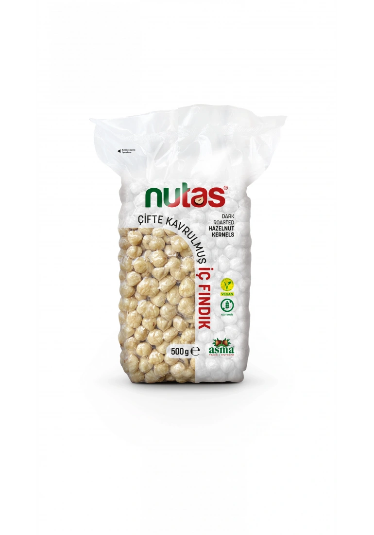 Nutas Çifte Kavrulmuş İç Fındık - 500g Vakum Paket