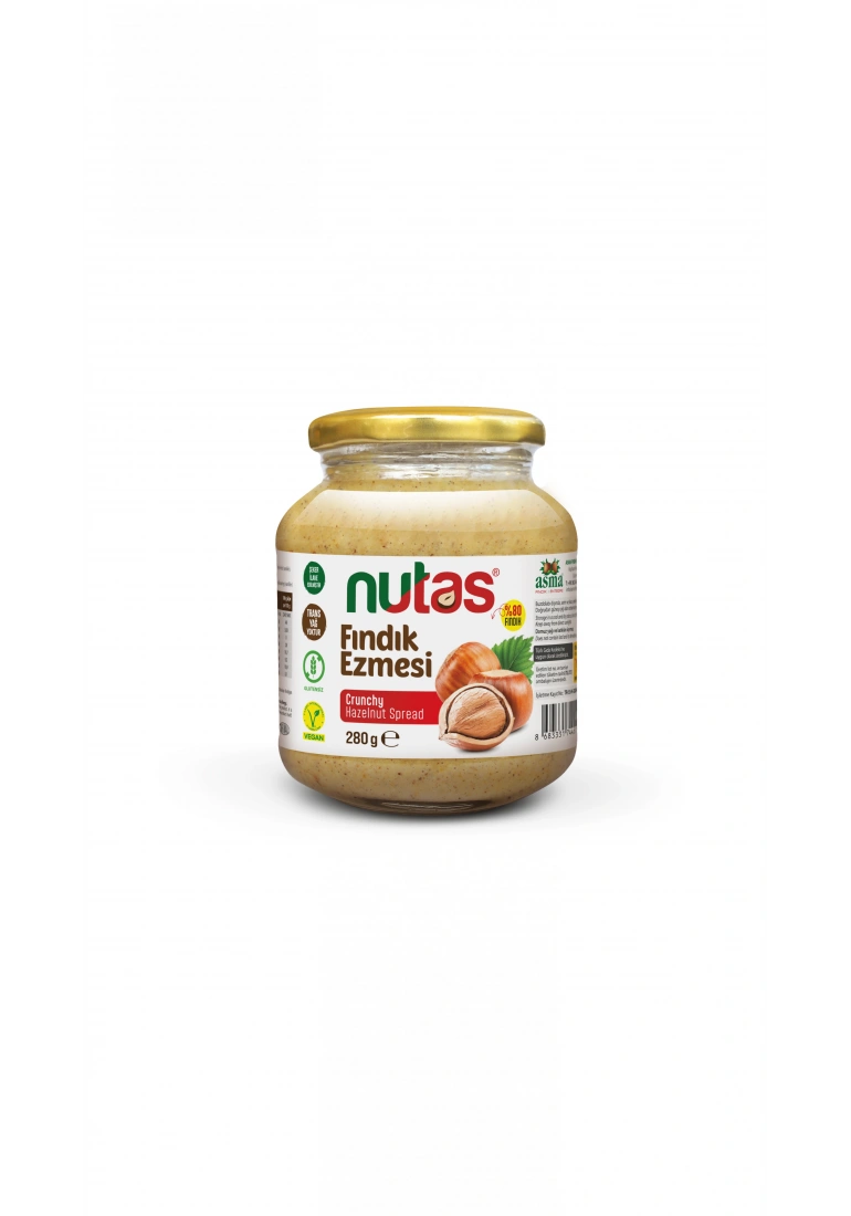 Nutas Fındık Ezmesi – 280g Cam Kavanoz