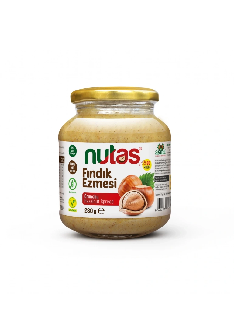 Nutas Fındık Ezmesi – 280g Cam Kavanoz