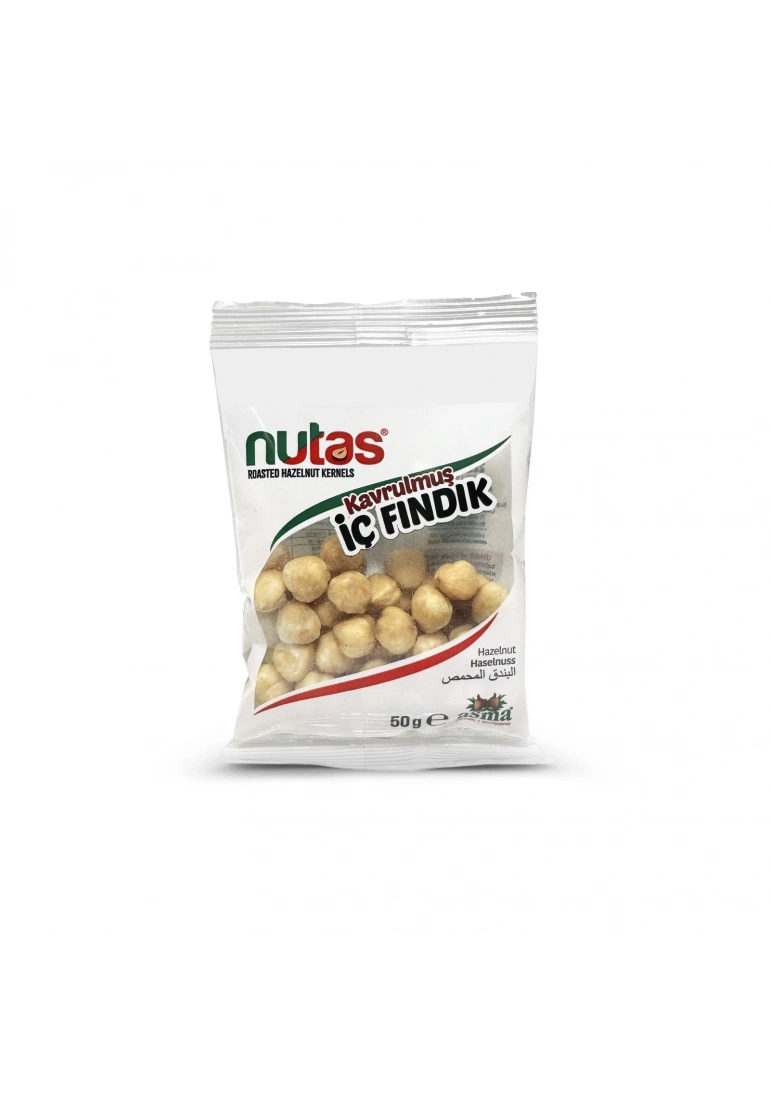 Nutas Kavrulmuş İç Fındık - 50g Yastık Paket (90lı Kutu)