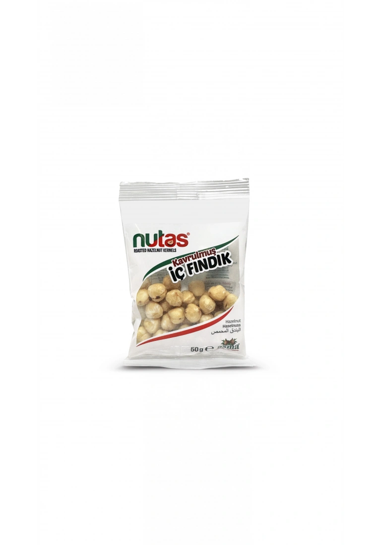 Nutas Kavrulmuş İç Fındık - 50g Yastık Paket (90lı Kutu)