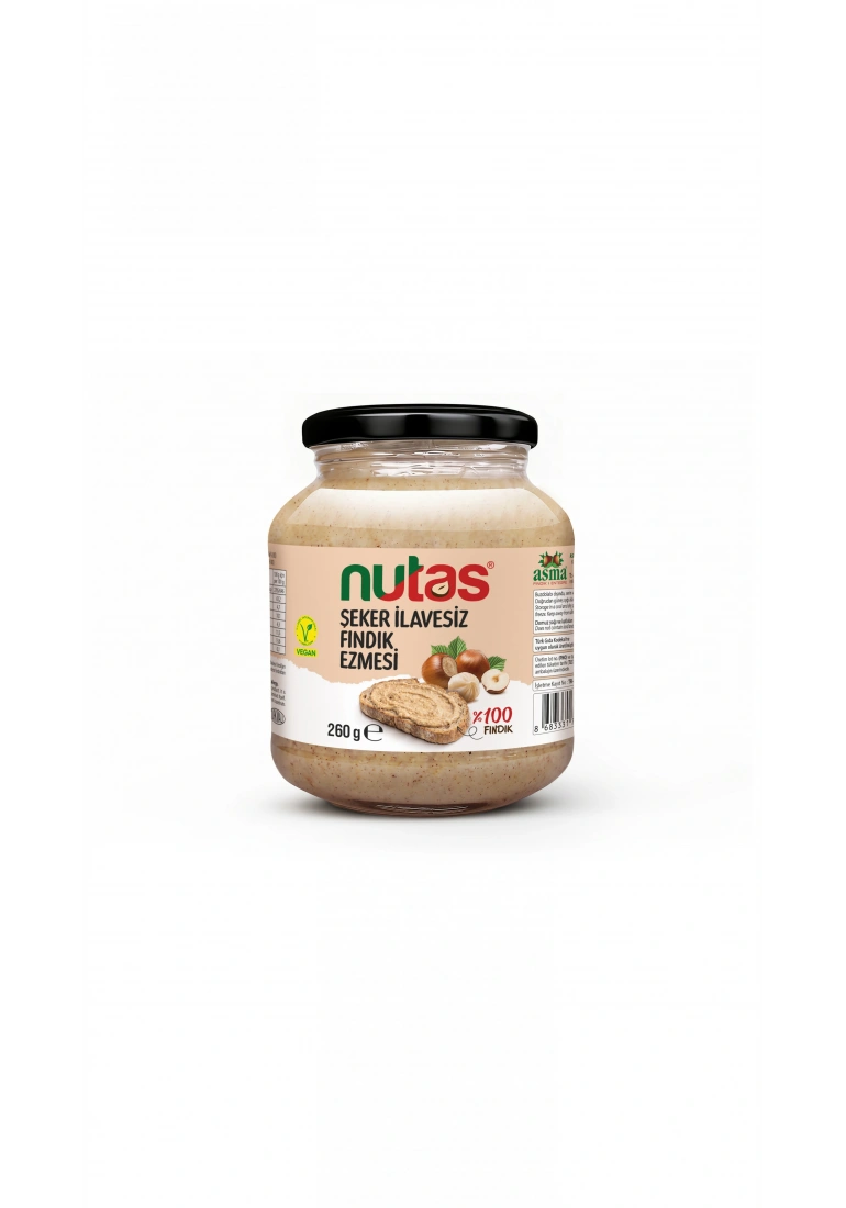 Nutas Şeker İlavesiz Fındık Ezmesi 260g