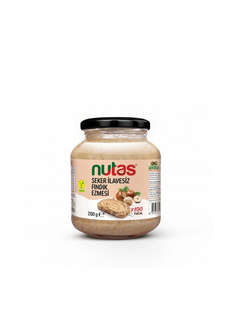 Nutas Şeker İlavesiz Fındık Ezmesi 260g