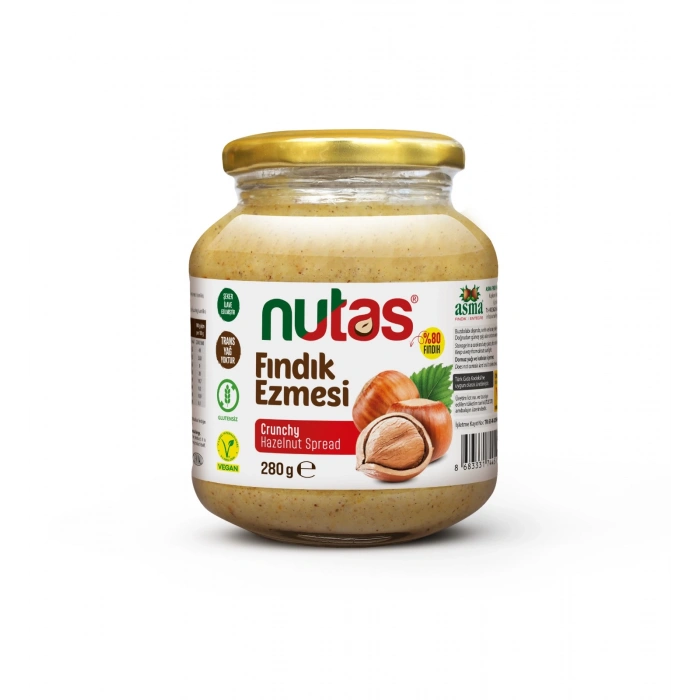 Nutas Fındık Ezmesi – 280g Cam Kavanoz