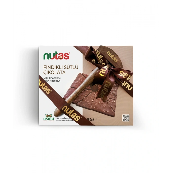 Nutas Fındıklı Sütlü Çikolata - 580g Çekiçli Özel Kutu
