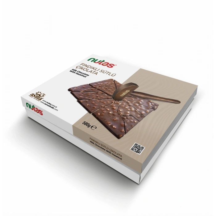 Nutas Fındıklı Sütlü Çikolata - 580g Çekiçli Özel Kutu