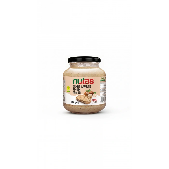 Nutas Şeker İlavesiz Fındık Ezmesi 260g