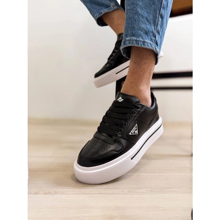 KB-04 Kuback Siyah Cilt Günlük Erkek Ayakkabı