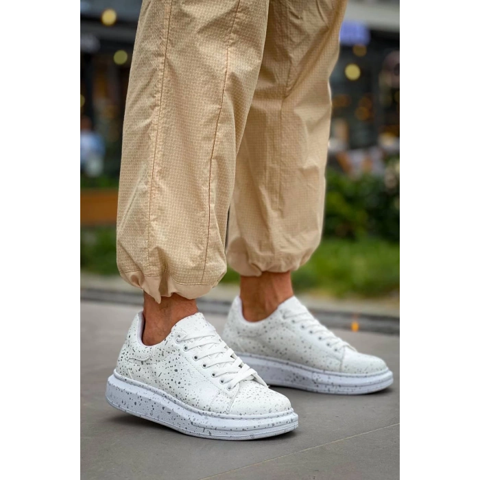 KB-X500  Kuback  Beyaz Silwer  Bağcıklı  Günlük Erkek  Ayakkabı