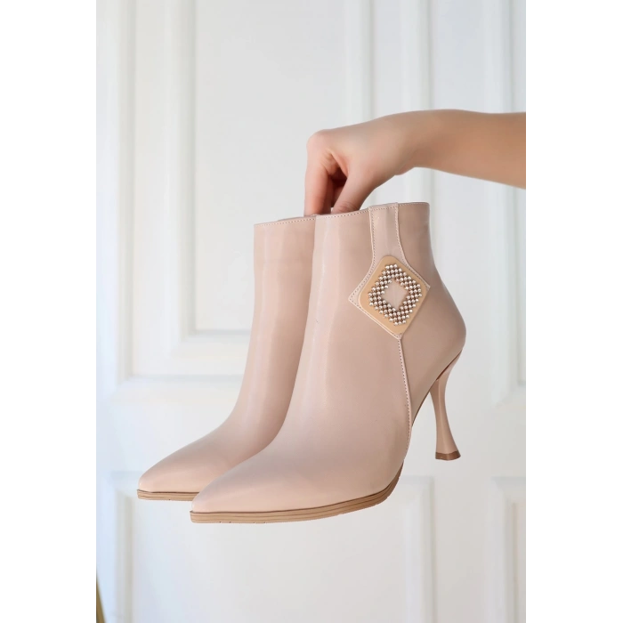 Moose Nude Cilt Topuklu Bot