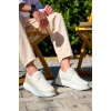 KB-042  Kuback Bağcıklı Beyaz Günlük Erkek Ayakkabı