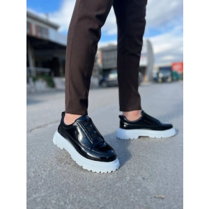 KB-703 Kuback Siyah Rugan Lastikli Günlük Erkek Ayakkabı