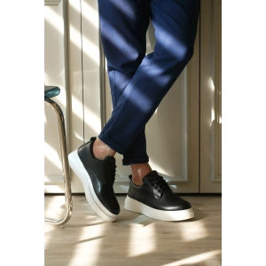 KB-X16 Kuback Siyah Cilt Günlük Erkek Ayakkabı