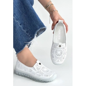 Rinna Beyaz Deri Spor Ayakkabı