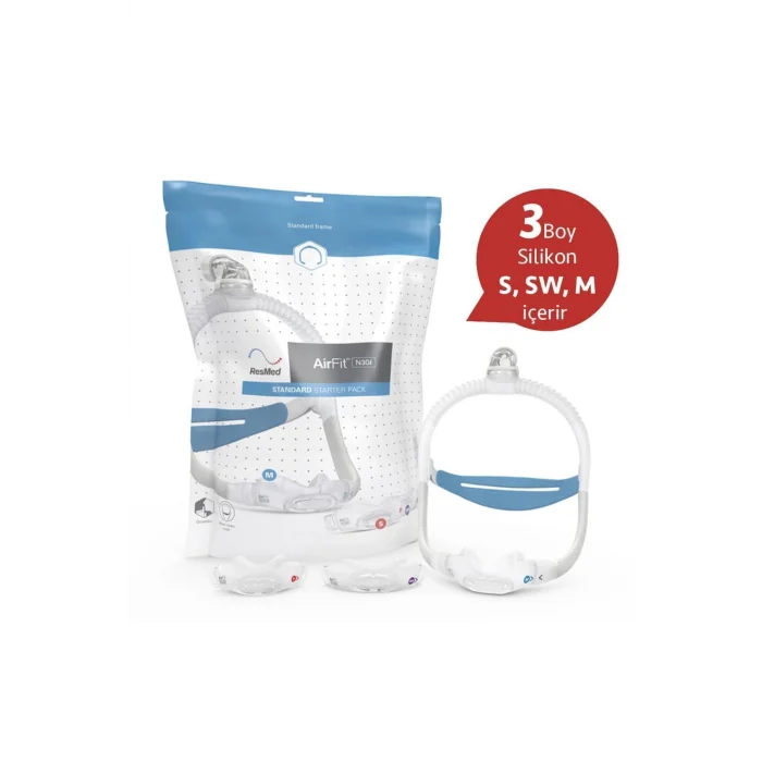 Resmed Airsense 11 Autoset Otomatik Cpap Cihazı+ Nemlendirici+ RESMED N30İ Maske
