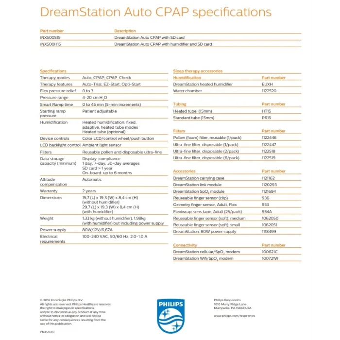 Philips Respironics DreamStation Auto CPAP Cihazı