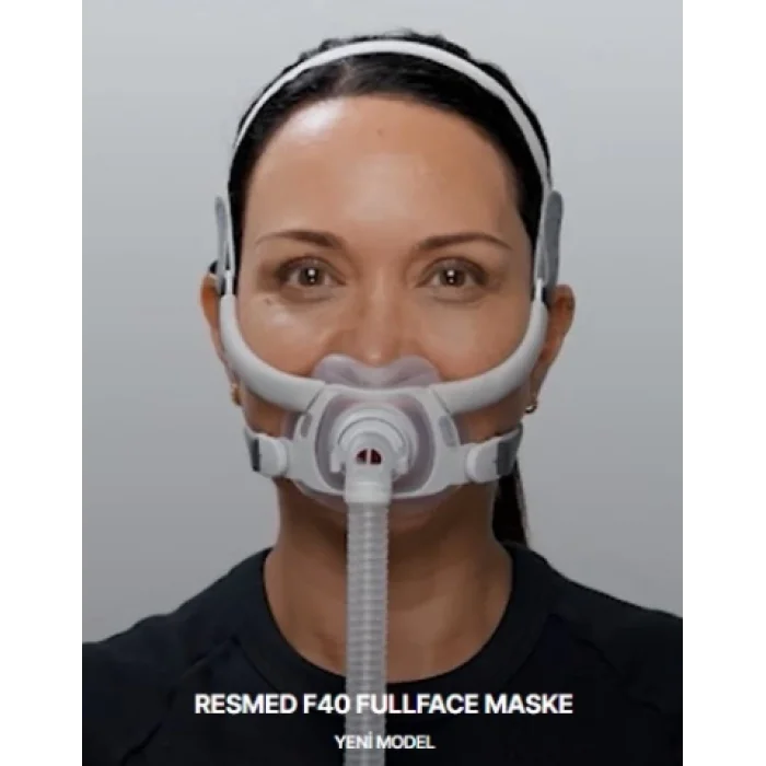 ResMed AirFit F40 PAP CPAP BPAP Tüm Yüz Maskesi + Büyük Large Boy