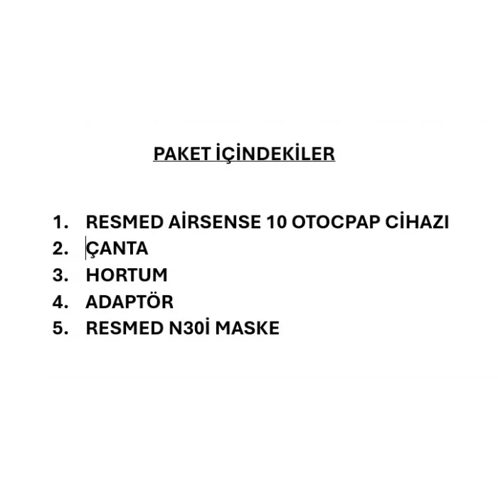Resmed Airsense 10 Auto Cpap + N30i Maske