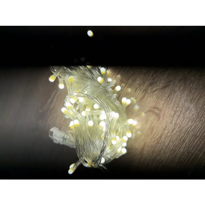 10m 100 Led Damla Uçlu Gün Işığı Şeffaf Kablo Mz-17-4