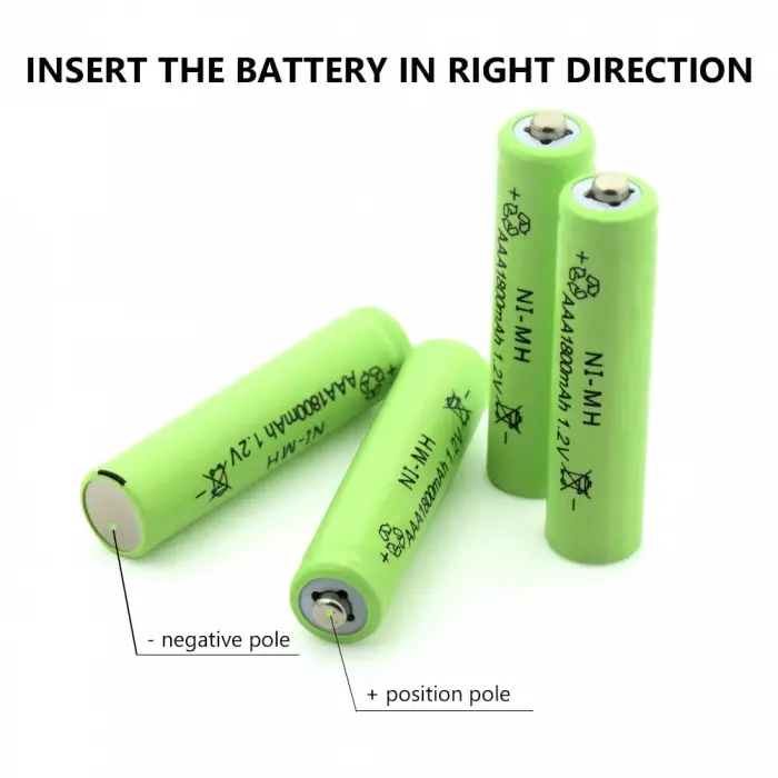1800mah 1.2v Aa Ni-mh Şarj Edilebilir Pili 12 Adet
