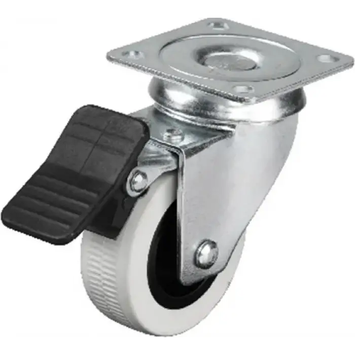 334 - 50x20 Mm Çift Bilyalı Tablalı Frenli Teker 4 Adet