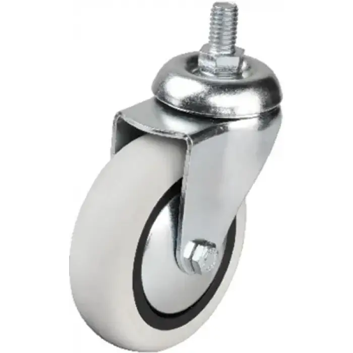 352 - 75x25 Mm Pvc Makaralı Vidalı Teker 4 Adet