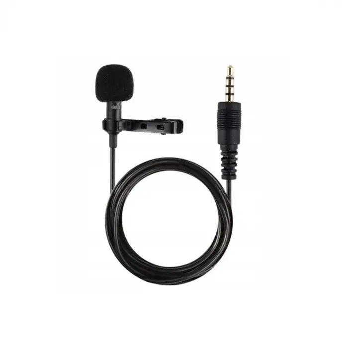 3.5mm Jak 1.5 Metre Double Mikrofon - Siyah