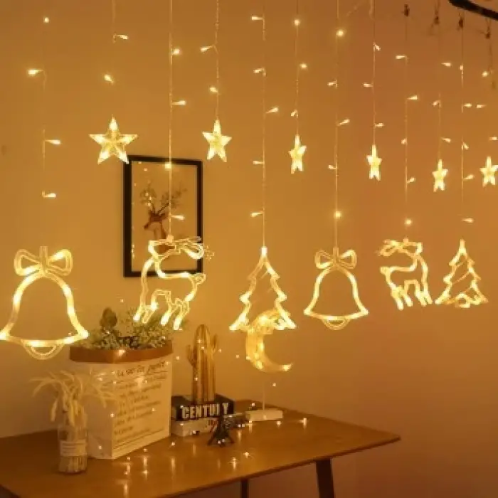 3m 6 Sıra Şekilli Perde Led Işık Gün Işığı Mz-16-11