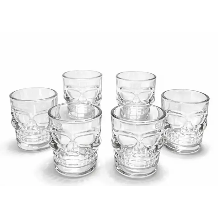6lı Cam Kurukafa Bardak Seti Alk5116