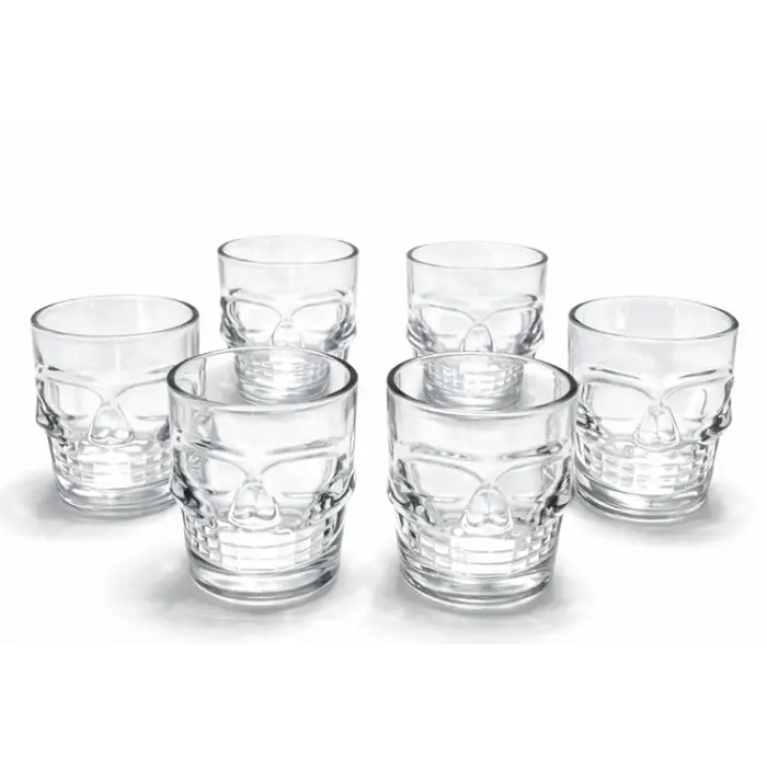 6lı Kurukafa Cam Shot Bardağı Alk2151