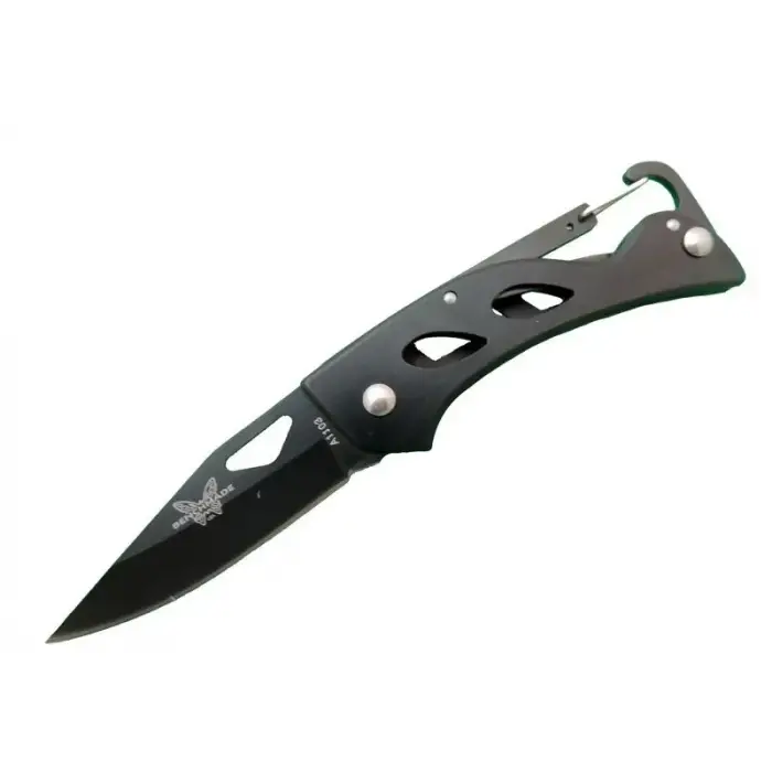A1103b Siyah Kamp Çakı 15 Cm - Kancalı Metal Saplı