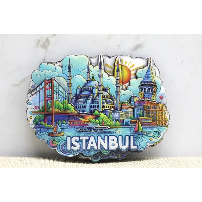 Ahşap İstanbul Temalı Magnet Alk4361