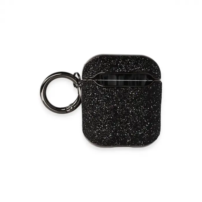 Airpods 2 (2.nesil) Spell Simli Kılıf - Siyah
