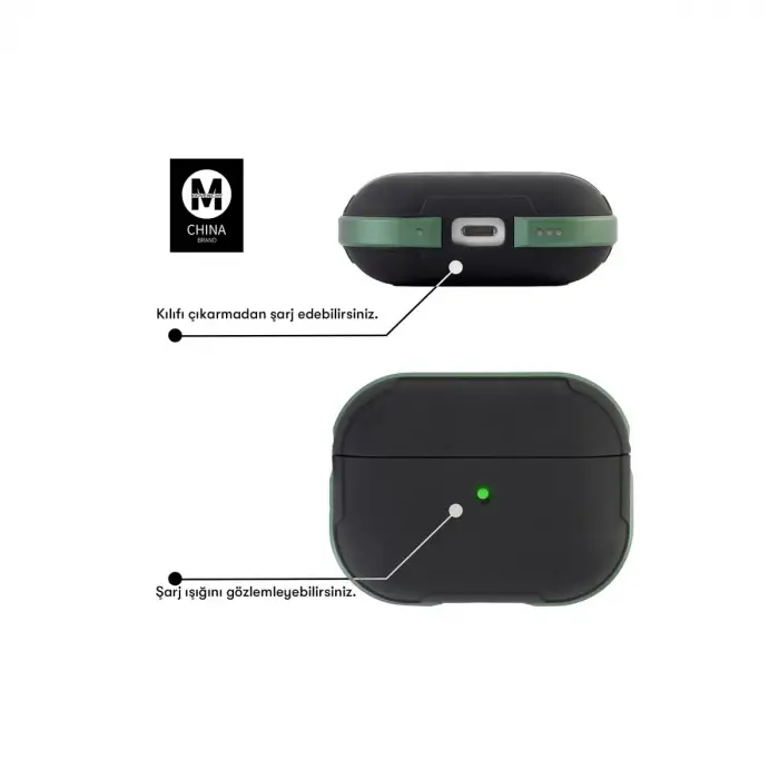 Airpods 3 (3.nesil) Mo-a8 Armor Kılıf - Gümüş