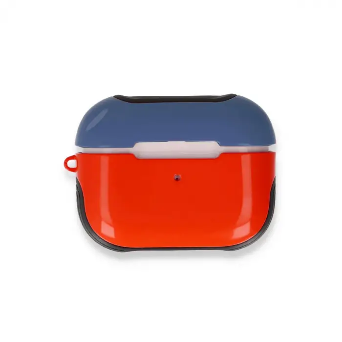 Airpods Pro (1.nesil) 3in1 Kılıf - Kırmızı-lacivert
