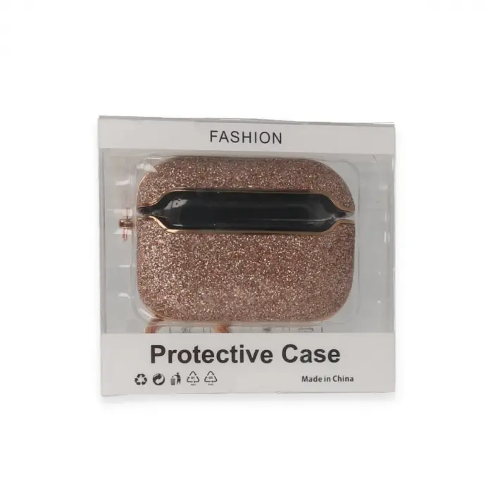 Airpods Pro (1.nesil) Spell Simli Kılıf - Rose Gold