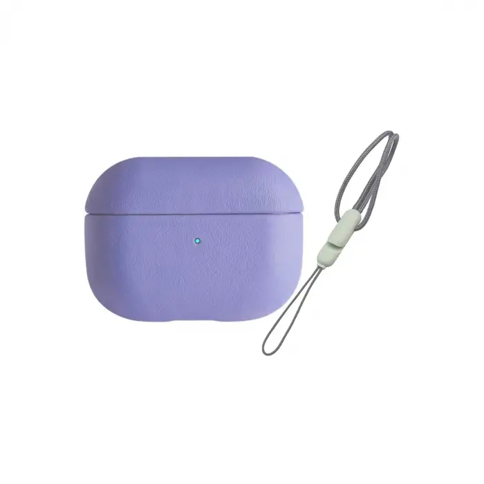 Airpods Pro 2 (2.nesil) 405 Deri Kılıf - Lila
