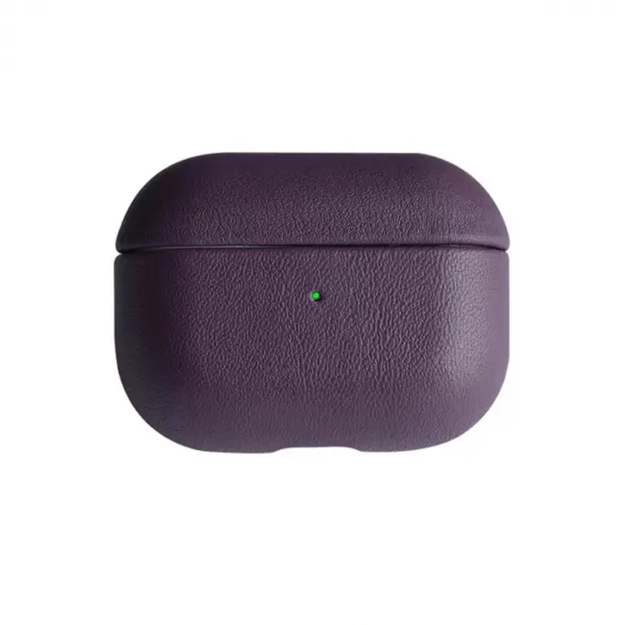 Airpods Pro 2 (2.nesil) 405 Deri Kılıf - Mor