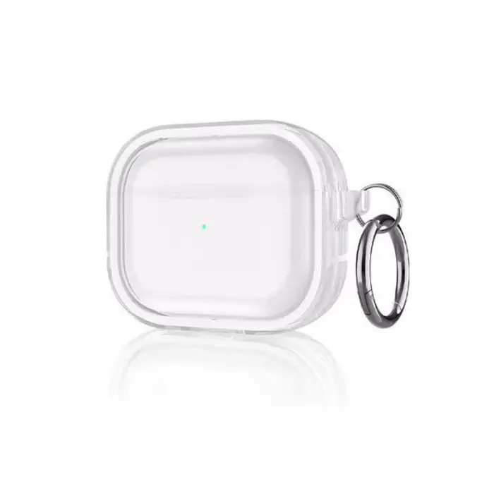 Airpods Pro 2 (2.nesil) Shiny Şeffaf Kılıf - Beyaz
